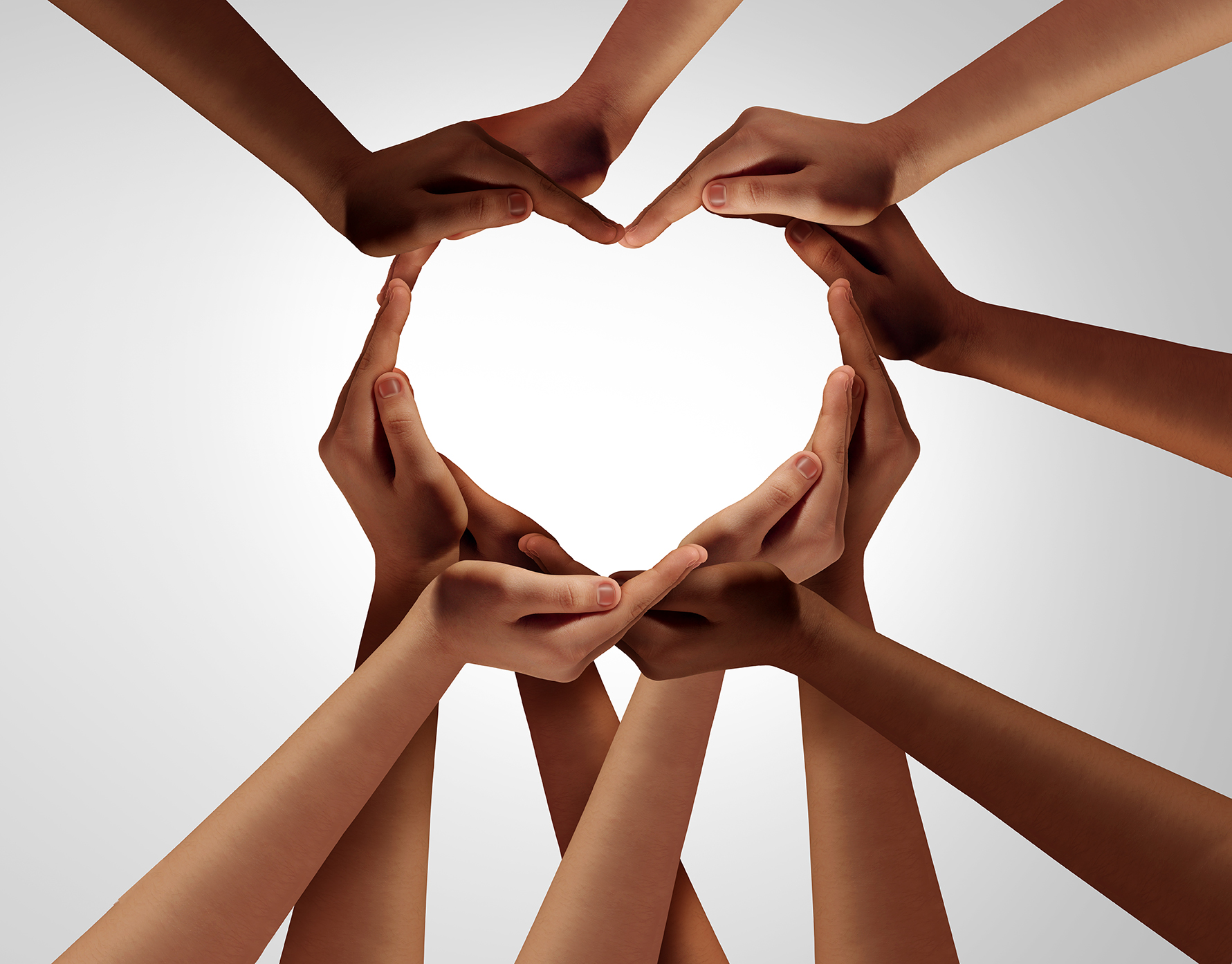 Image of hands forming a circle